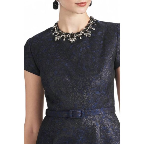 NWT Women's SACHIN & BABI Fallon Dress in Black/Midnight $695 | Size 6 - Picture 2 of 14